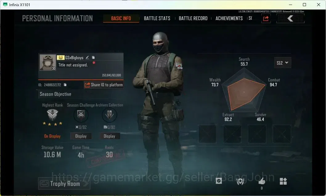 Arena Breakout Accounts MOBILE Lvl 30 |SV 10,6M|CV 6,9M|MORE SKIN,MORE DET image 9