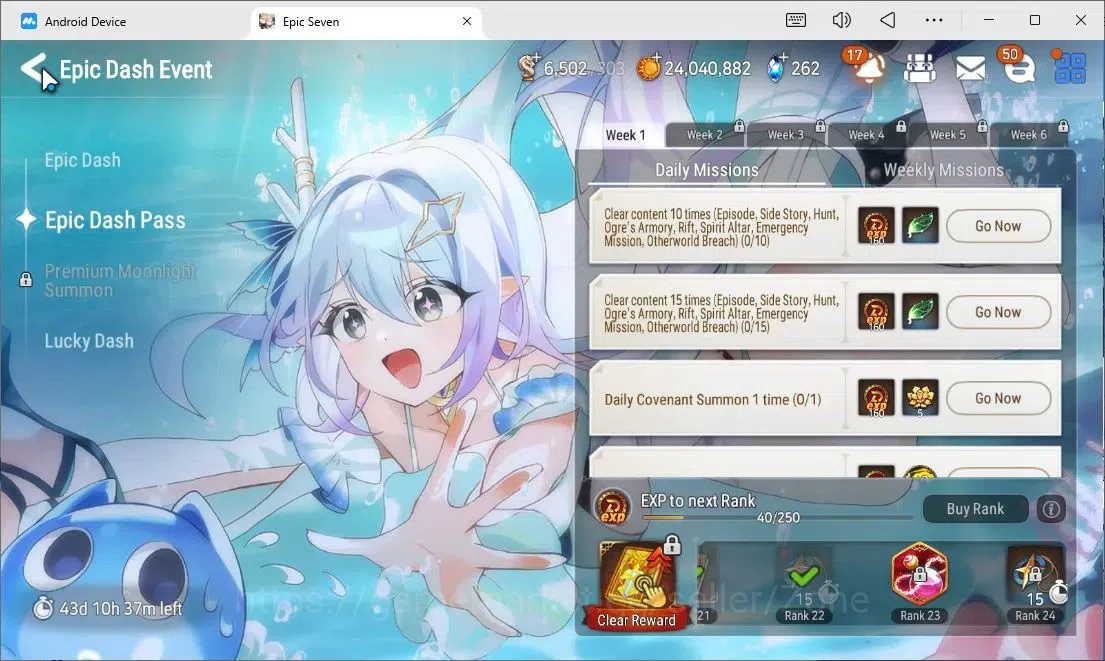Epic Seven Accounts High-End Global Unverif|14ML (A.Tywin, E Ilynav , RoL, AbYufine, FCeci, Harsetti Etc.)|PoH+Bless ON|SS 1