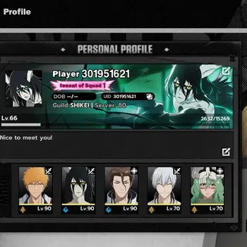 BLEACH: Soul Resonance Accounts Nuverse SEA|Lvl 66|9 SSR|8 Sign|[Ulquiora,Aizen,Ichigo