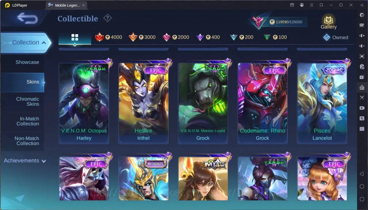 Mobile Legends: Bang Bang Accounts Global|Hero 133|Skin 370|Exalted|Legend Freya|Prim image 16