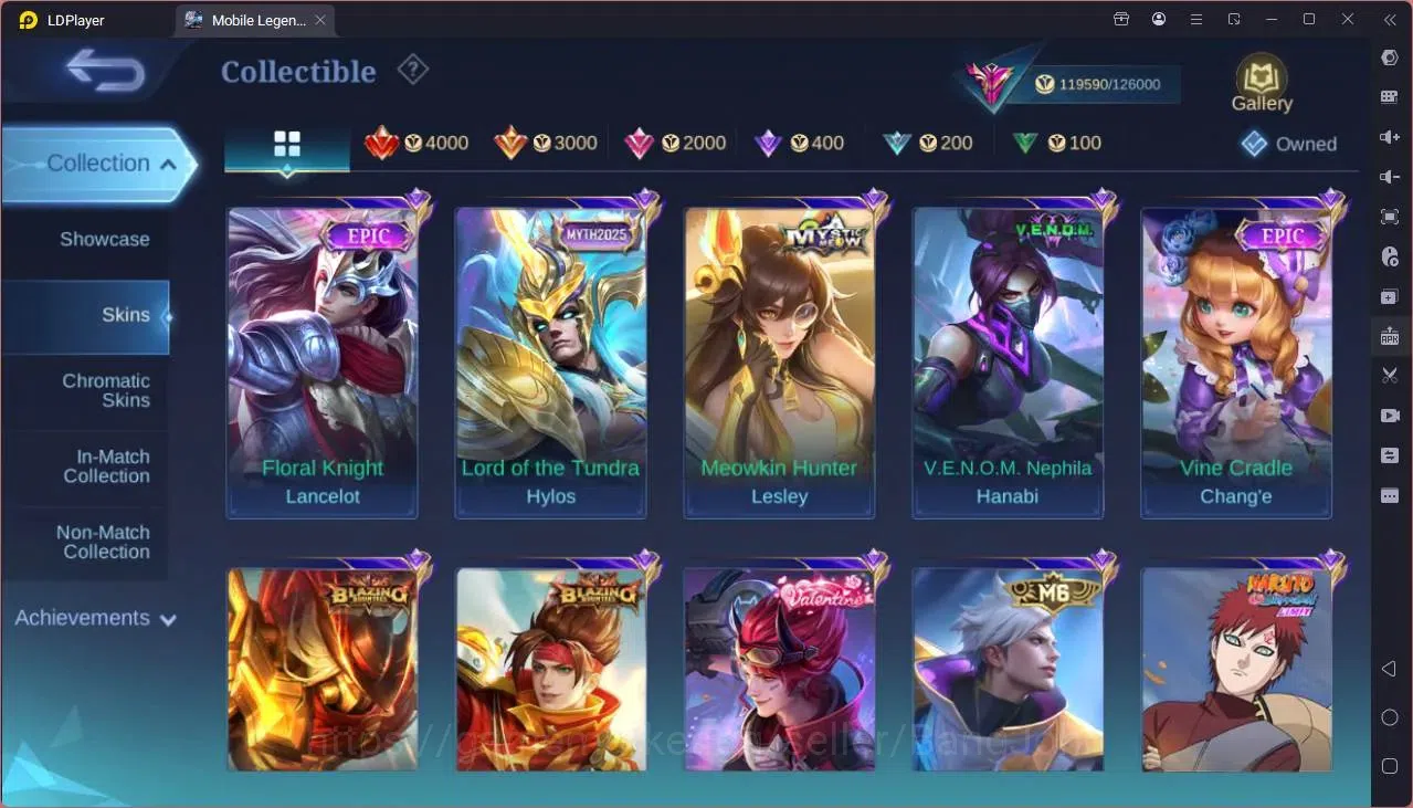 Mobile Legends: Bang Bang Accounts Global|Hero 133|Skin 370|Exalted|Legend Freya|Prim image 17