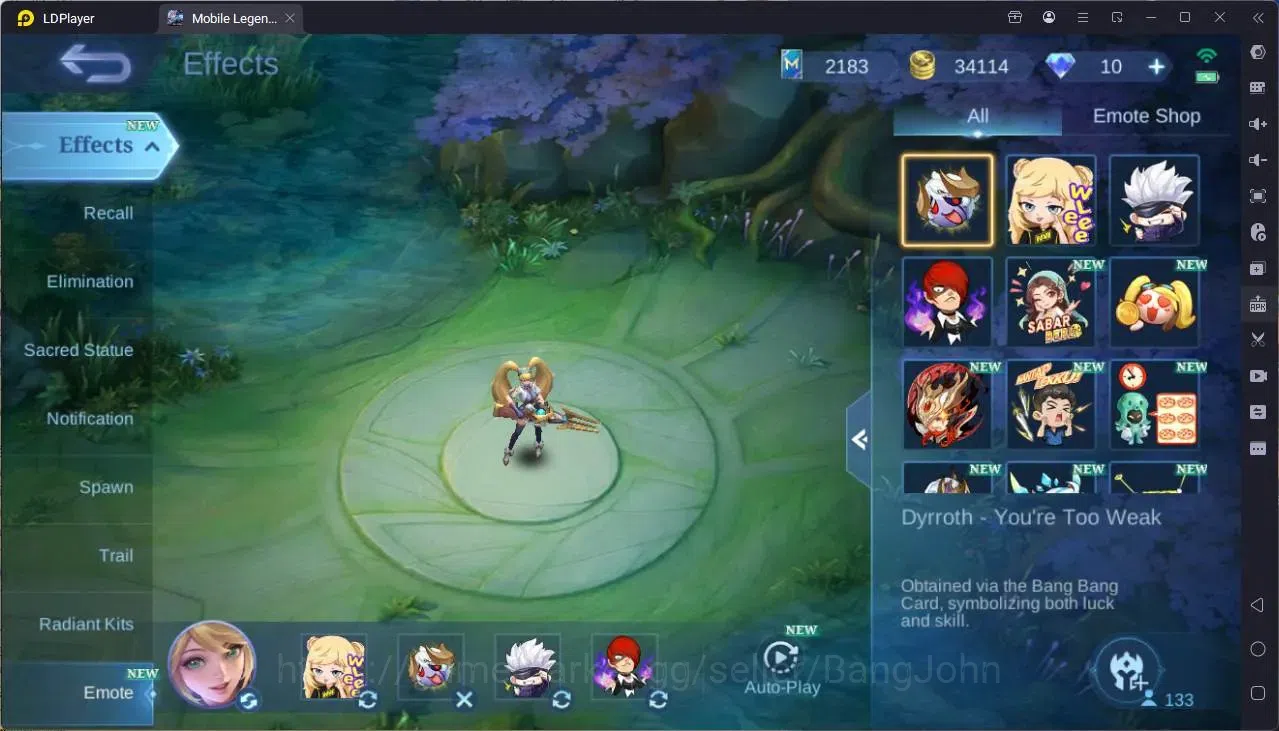 Mobile Legends: Bang Bang Accounts Global|Hero 133|Skin 370|Exalted|Legend Freya|Prim image 5