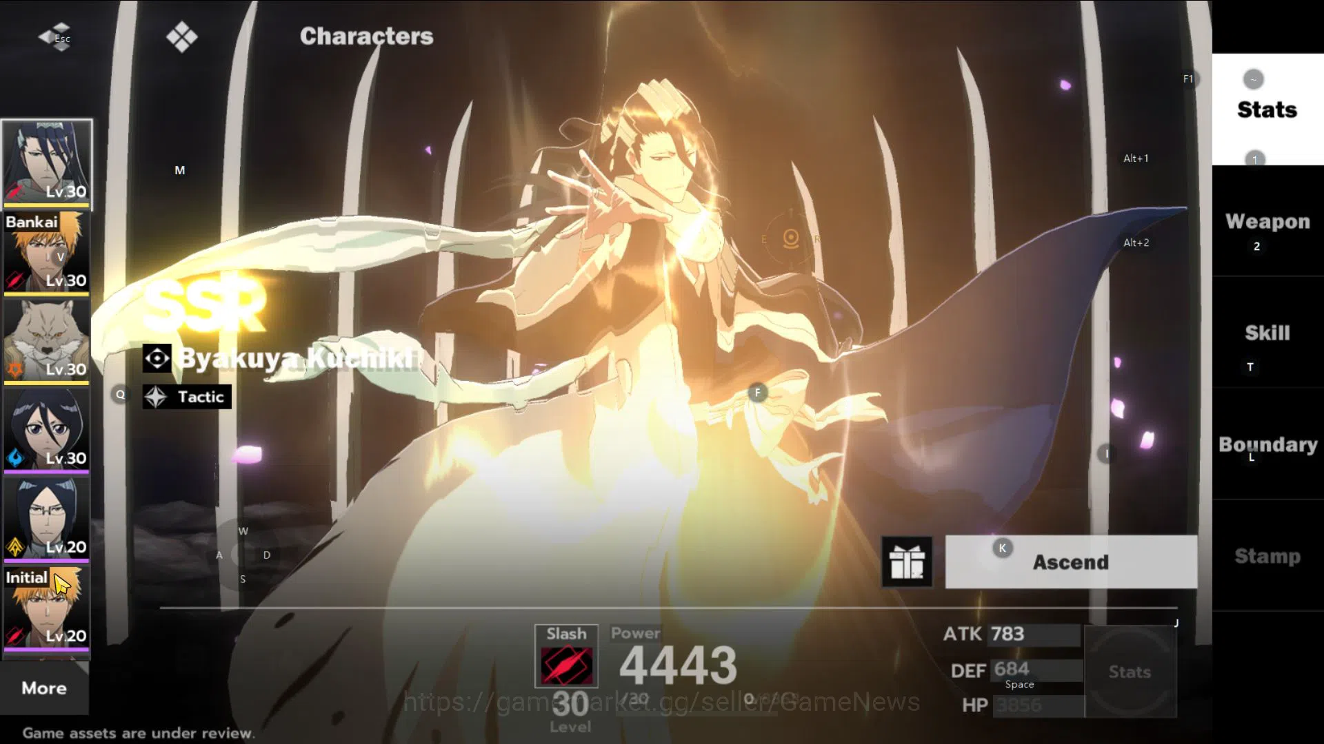 BLEACH: Soul Resonance Accounts [Nuverse SEA Server] Lv 18|3 SSR (Byakuya,Ichigo,S image 11