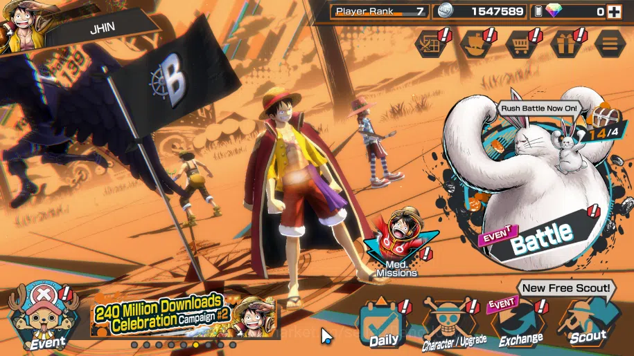 One Piece Bounty Rush Accounts GLOBAL|EX 3, king of the pirate luffi, onigashima image 5