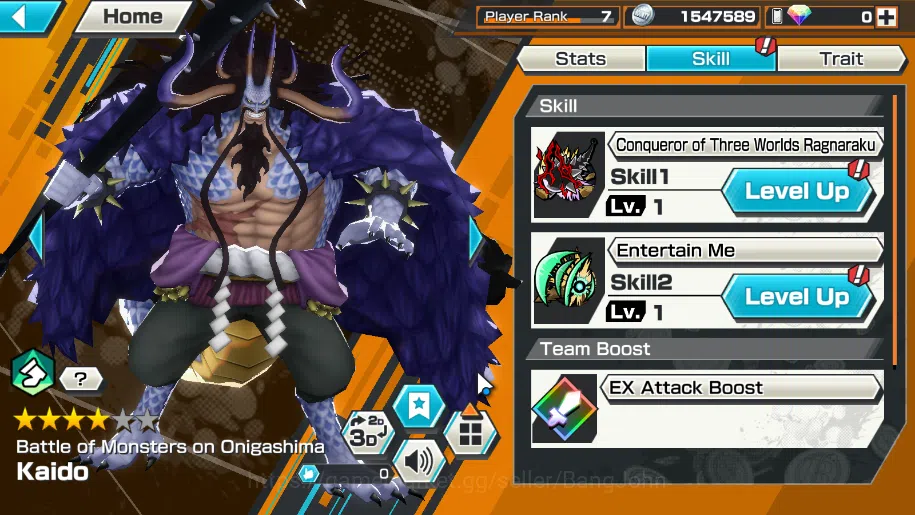One Piece Bounty Rush Accounts GLOBAL|EX 3, king of the pirate luffi, onigashima image 7