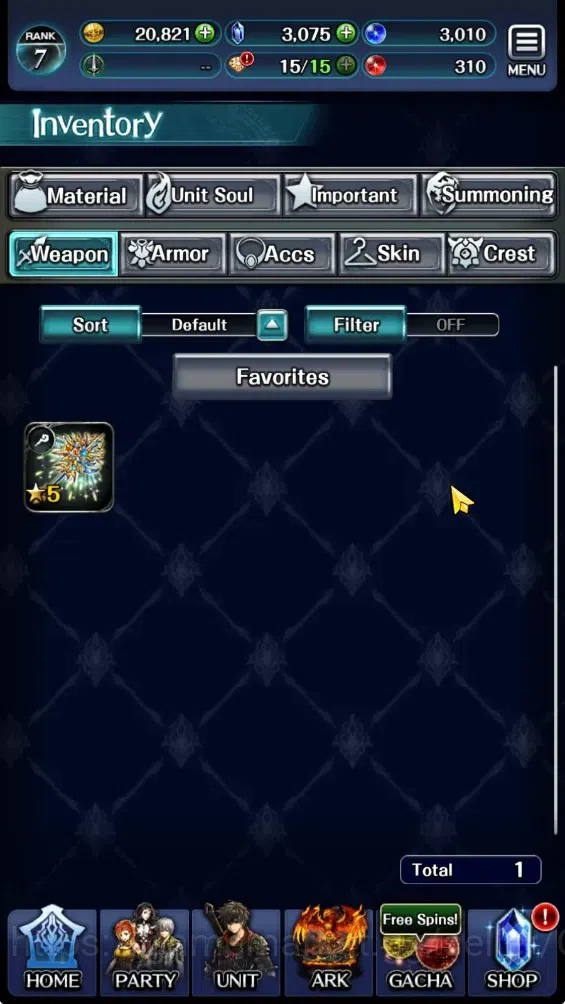 Last Cloudia Accounts GLOBAL|Rank 7|3k Crystal|Collab Brave Frontier (Fi image 12