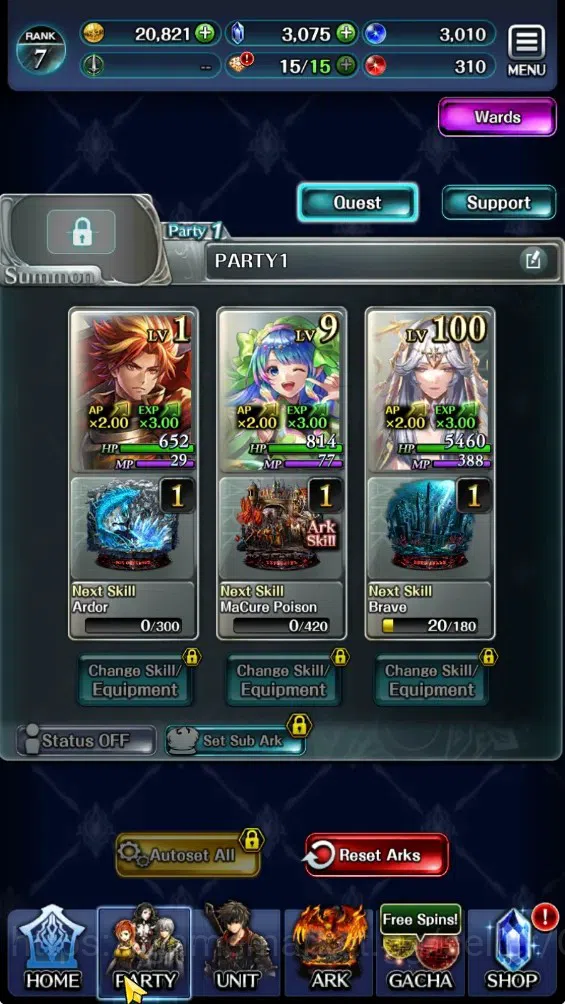 Last Cloudia Accounts GLOBAL|Rank 7|3k Crystal|Collab Brave Frontier (Fi image 6