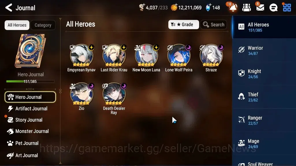 Epic Seven Accounts High-End GLOBAL Verif|New Era|7 ML(Zio,E Ilynav,NM Luna,LS Krau,Etc)+Aube,Setsuka,Saria,Yulha,Etc|Poh 1