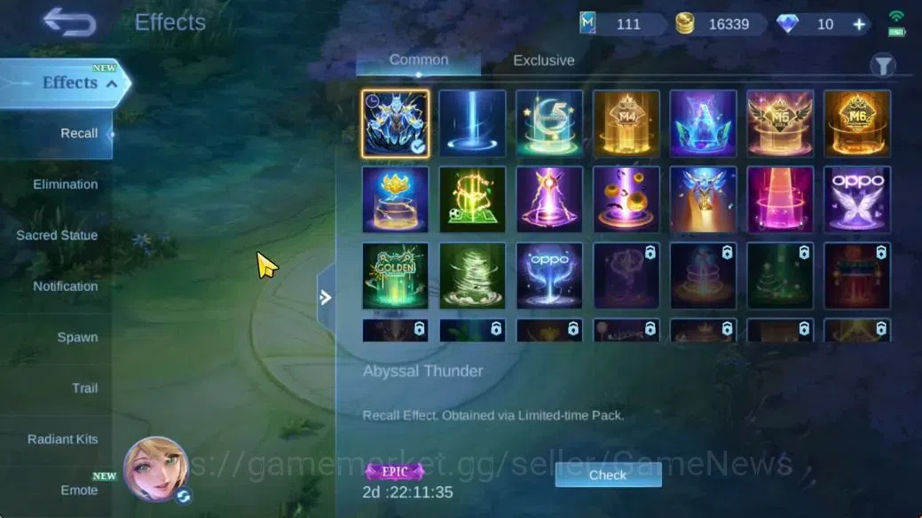 Mobile Legends: Bang Bang Accounts Hero 113|Skin 173|High Immo 124|CC Nata,Annual Les image 12