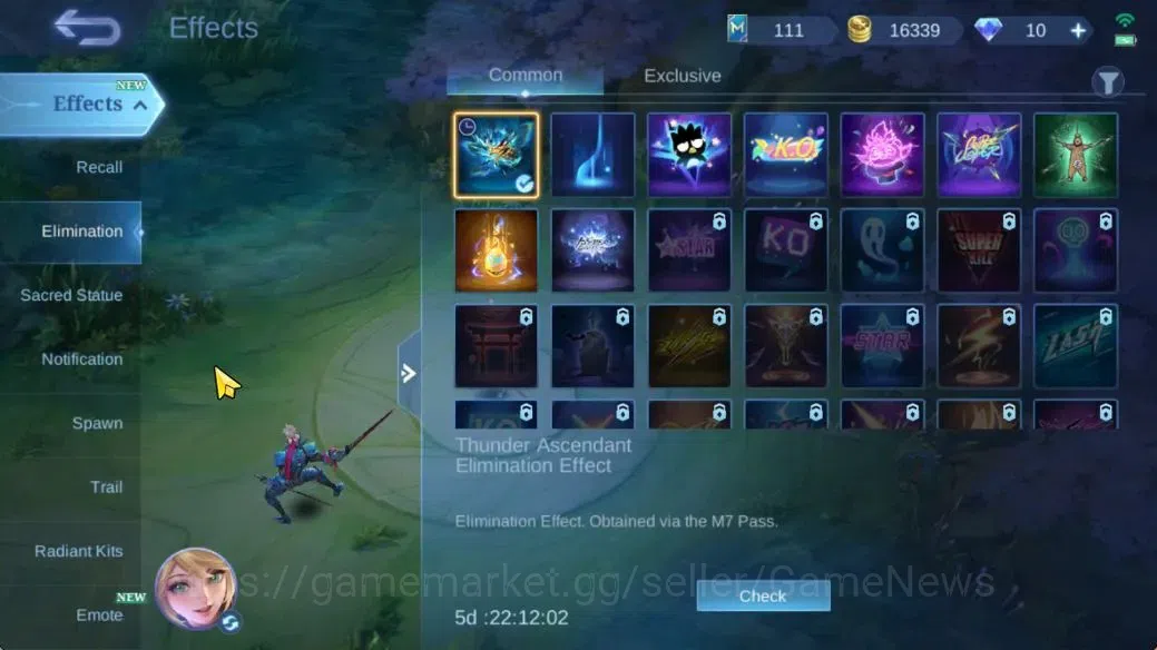Mobile Legends: Bang Bang Accounts Hero 113|Skin 173|High Immo 124|CC Nata,Annual Les image 13