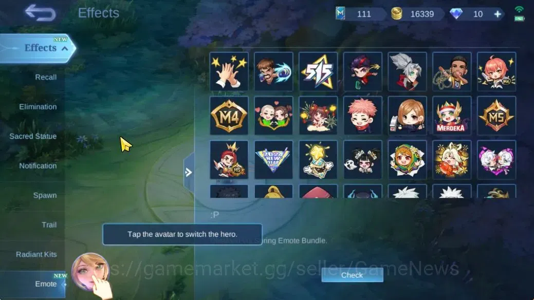 Mobile Legends: Bang Bang Accounts Hero 113|Skin 173|High Immo 124|CC Nata,Annual Les image 16