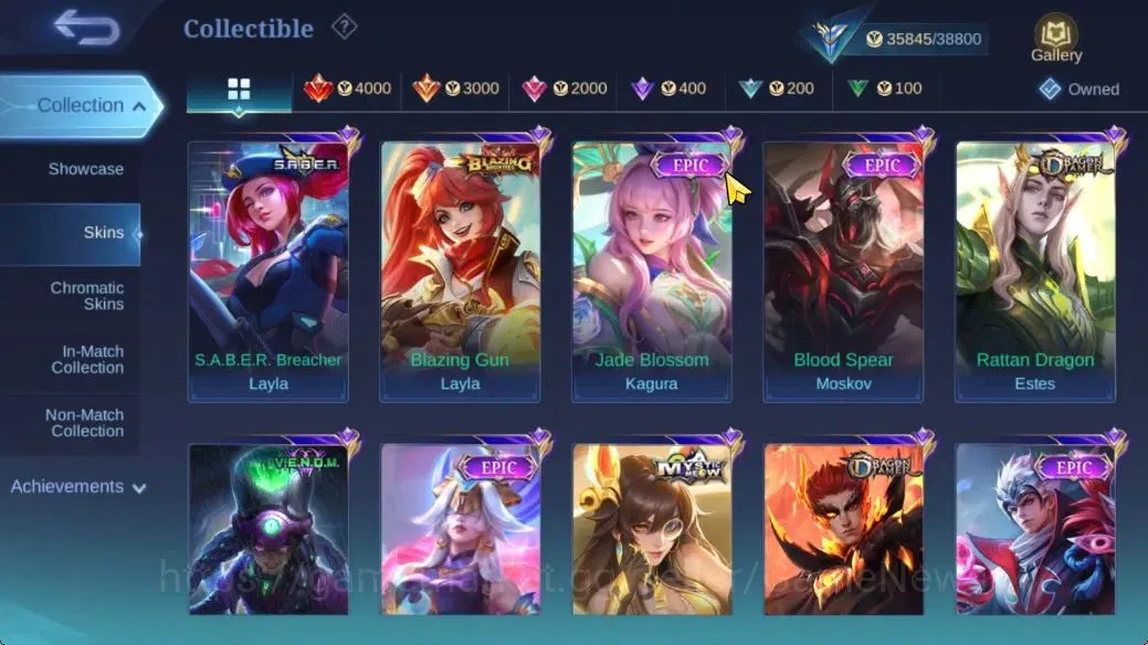 Mobile Legends: Bang Bang Accounts Hero 113|Skin 173|High Immo 124|CC Nata,Annual Les image 7