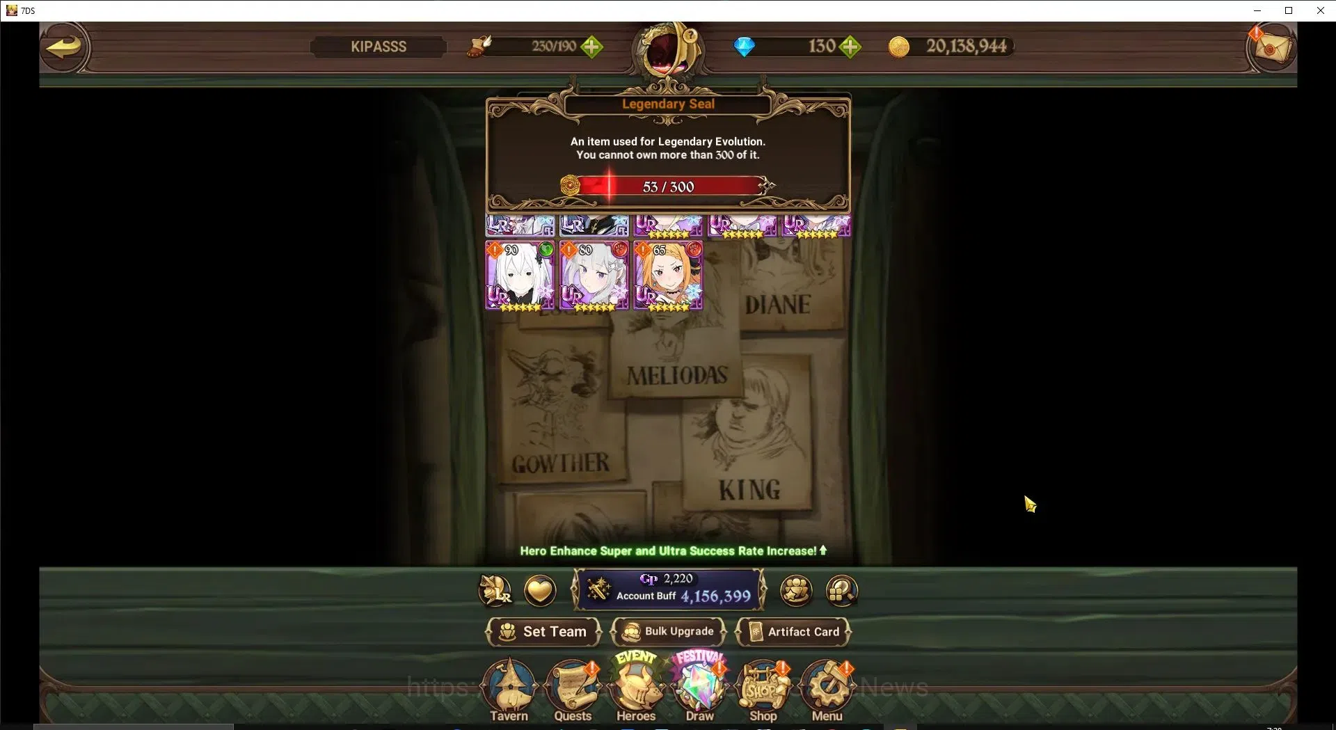 The Seven Deadly Sins: Grand Cross Accounts Global|4,1M CC|130 DM+53 LS|6 LR+7 UR+Collab ReZer image 4
