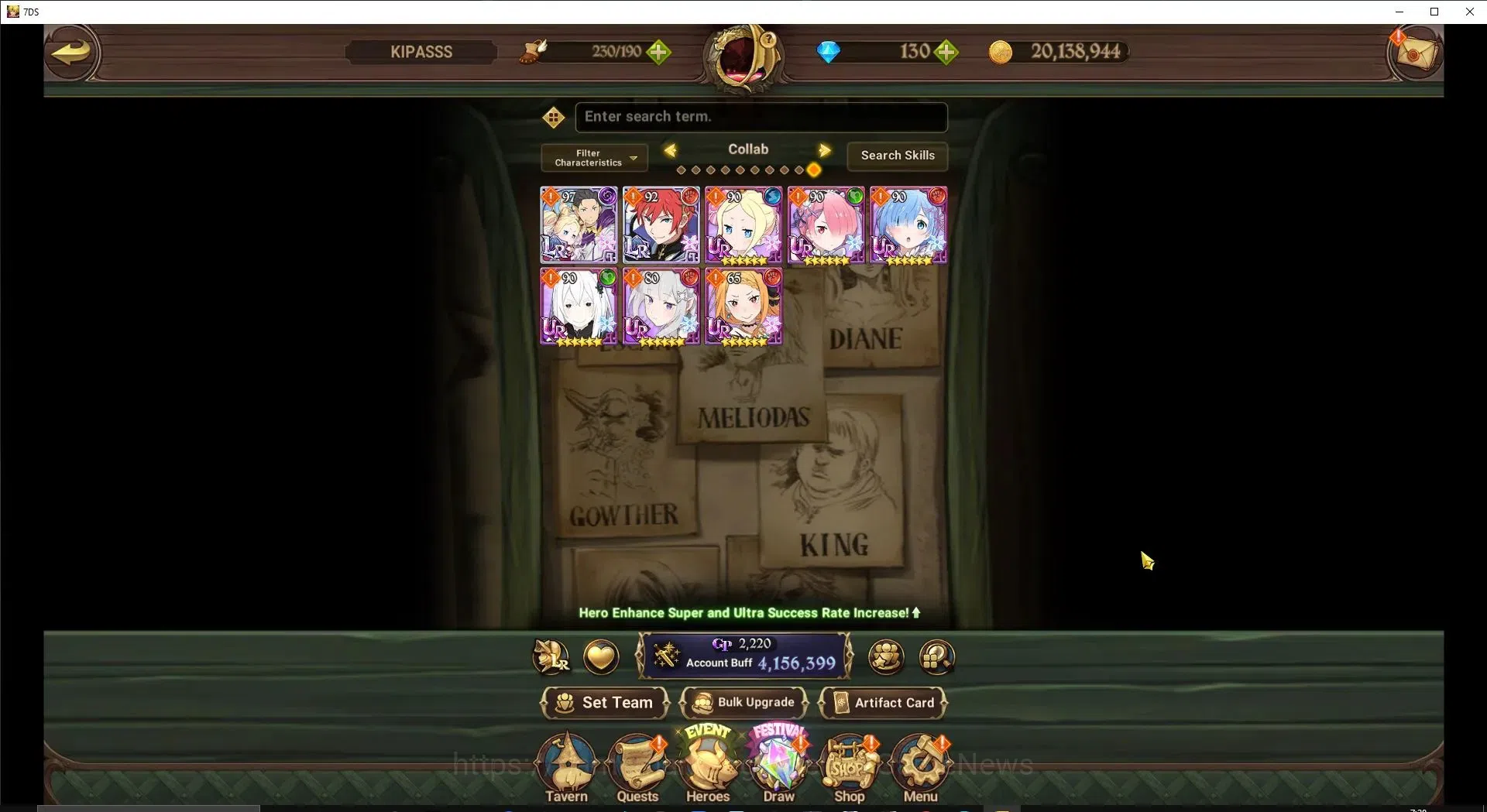 The Seven Deadly Sins: Grand Cross Accounts Global|4,1M CC|130 DM+53 LS|6 LR+7 UR+Collab ReZer image 5