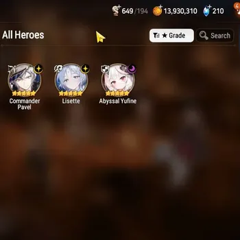 Epic Seven Accounts Starter GLOBAL UnVerif|New Era| 3 ML (Lisette,Commander Pavel,Abyss Yufine)+Fenris,Iseria,Etc|45K