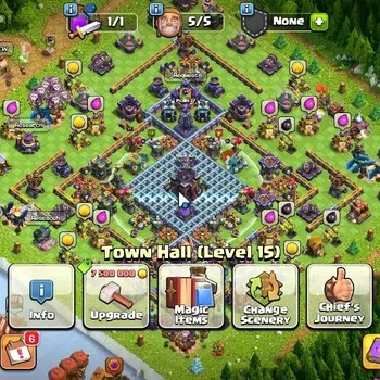 Clash of Clans Accounts High-End LV 161|TH 15-BH 8|HH 9|Limited Skin|BK 76,AQ 77,GW 55,MP 44,RC 30,DD 2|BM 22,BC 16|CN