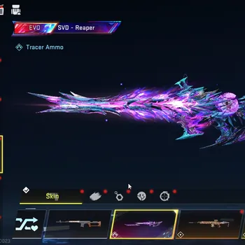 Blood Strike Accounts Collab Skin Asia|EVO SVD-Reaper+Eternal MP7,Deagle+Ultra Melee Scythe,Staff|Collab AOT  Female