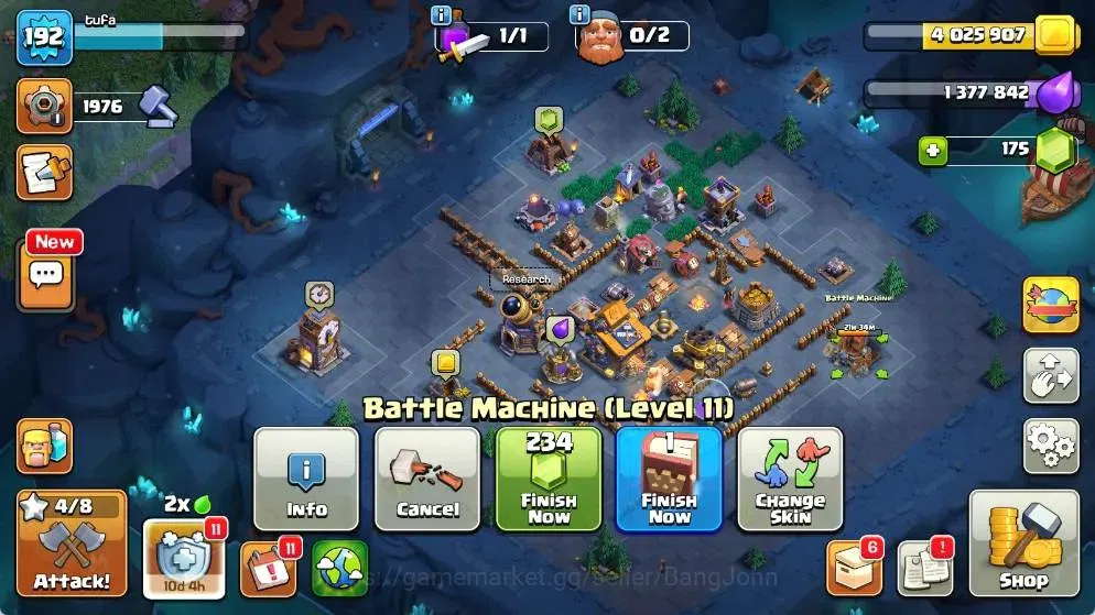 Clash of Clans Accounts Global |TH 18-BH 10|LVL 101|AQ 56 ,MP 40 ,GW 48 ,R image 18