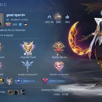 Mobile Legends: Bang Bang Accounts Others Global|Skin 479|Exalted|Legend Franco+Freya,DUCATI Leomord,Soul Vessel Aamon,AOT