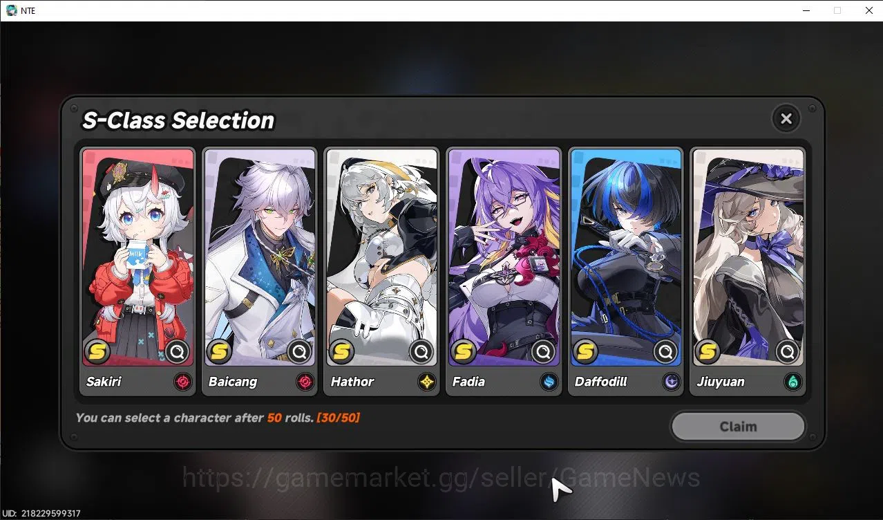 Neverness to Everness Accounts GLOBAL EU |HL 3| 1 SSR Limited Nanally |4 SR [Hani image 4