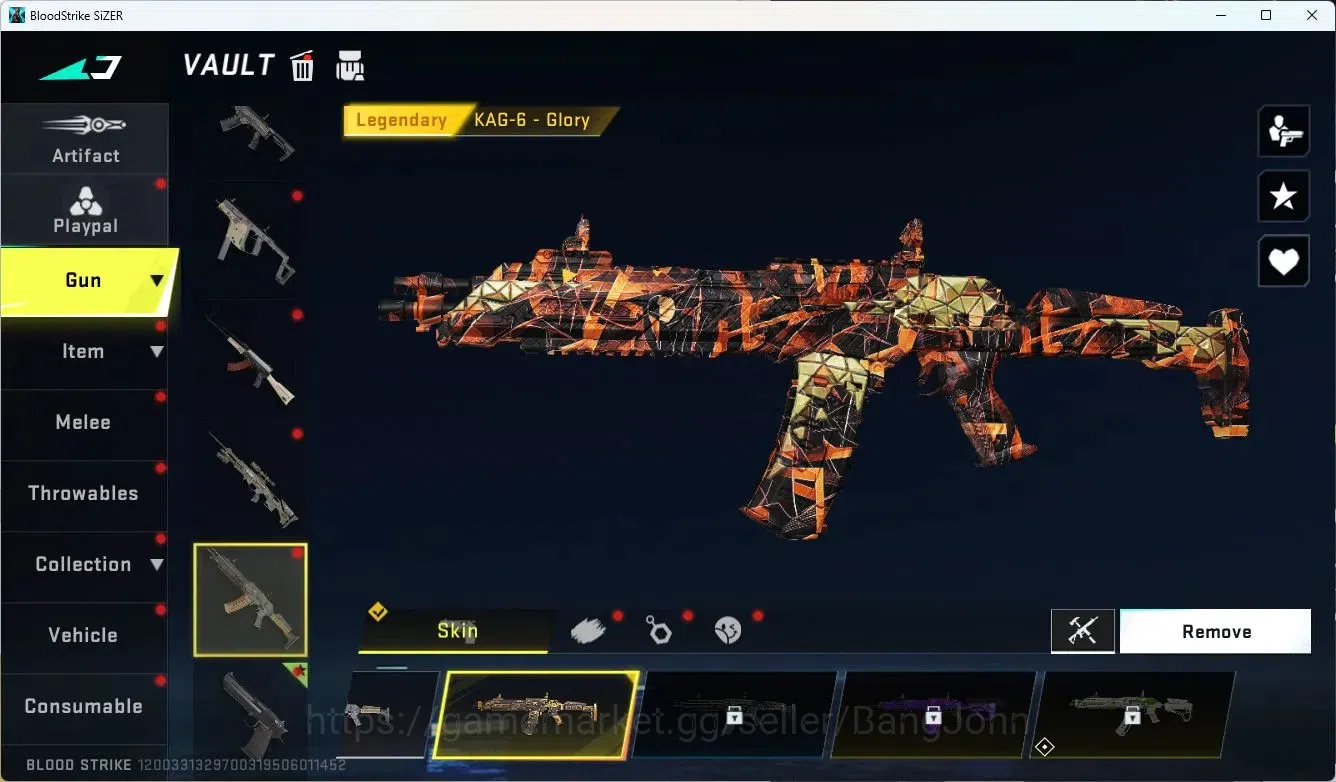 Blood Strike Accounts ASIA | ETERNAL: Desert Eagle-Scorpius|1 Collab Gun image 7