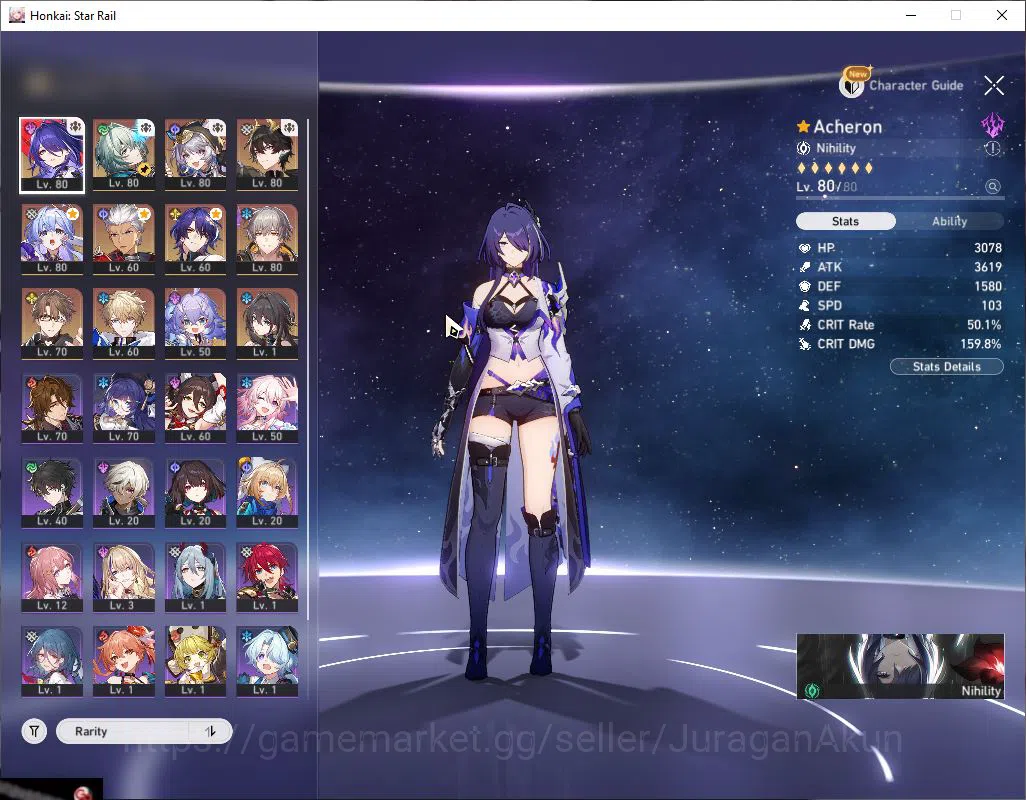 Honkai Star Rail Accounts ASIA|TL 65|Starter 8 Limit [Acheron,Anaxa,Chiper]+ image 2