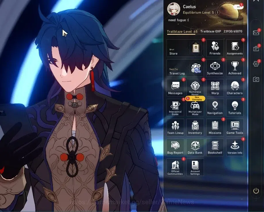 Honkai Star Rail Accounts Asia|TL 65|13 Limited|The Herta+Sign,Cerydra,Acher image 1