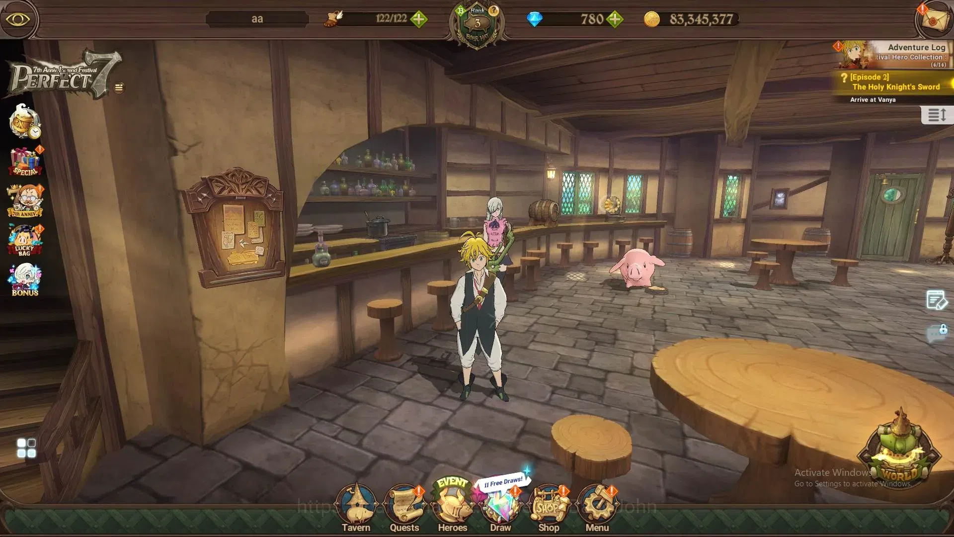 The Seven Deadly Sins: Grand Cross Accounts Global | 233K GP | 780 DM | LR Elizabeth 1/6 | UR image 1