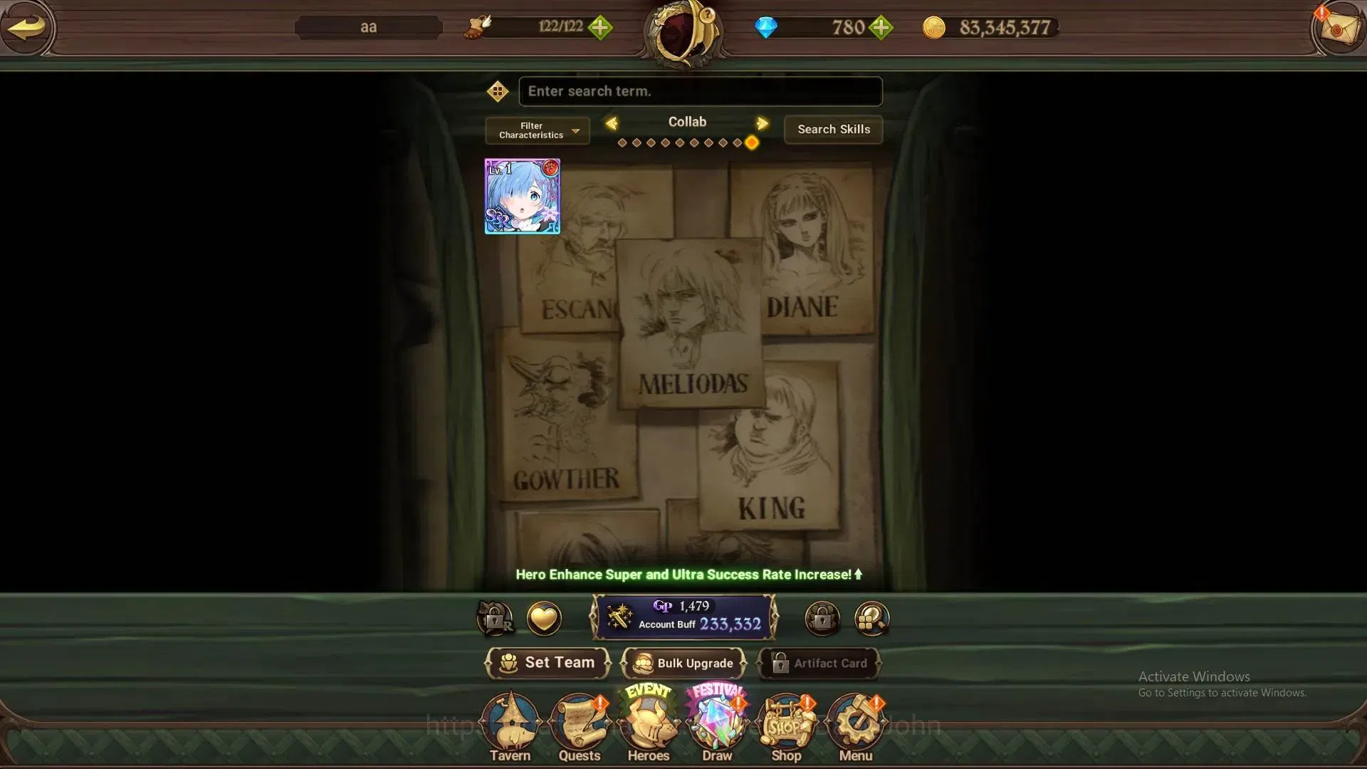 The Seven Deadly Sins: Grand Cross Accounts Global | 233K GP | 780 DM | LR Elizabeth 1/6 | UR image 4