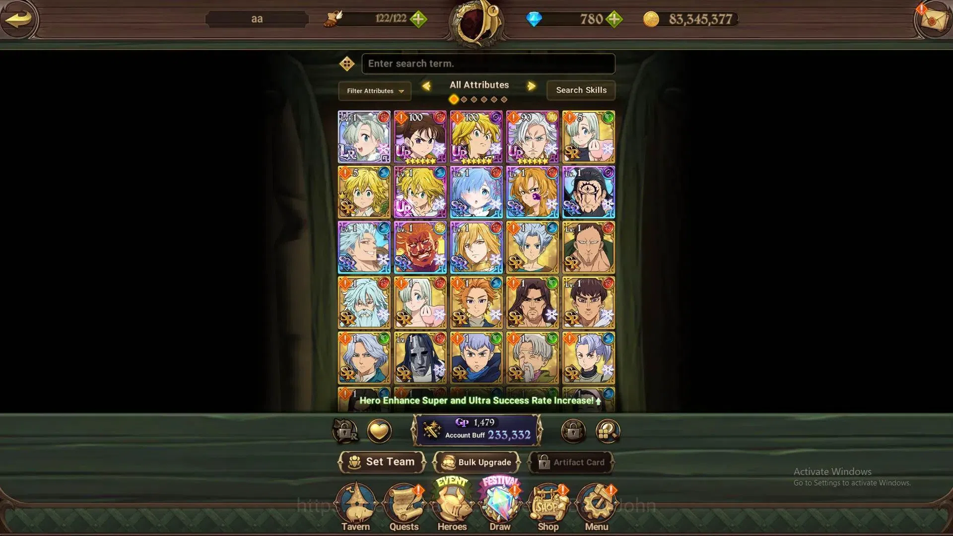 The Seven Deadly Sins: Grand Cross Accounts Global | 233K GP | 780 DM | LR Elizabeth 1/6 | UR image 5