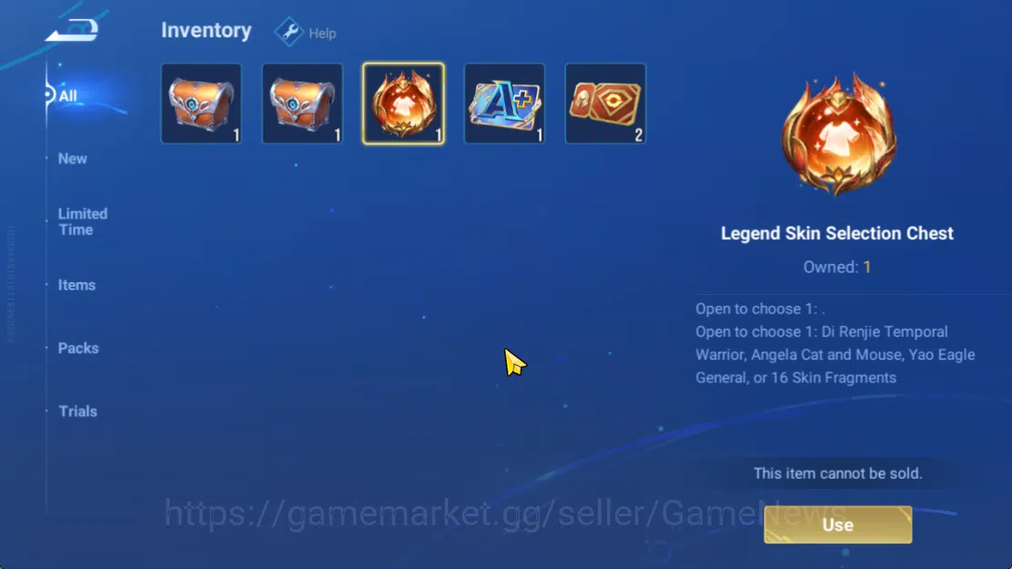Honor of Kings Accounts Hero 10 Skin 3|Starter with Legend Skin Selection image 2