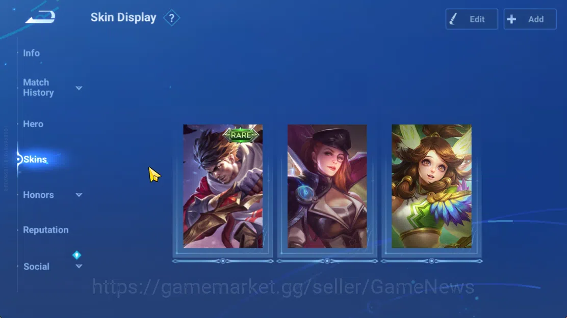 Honor of Kings Accounts Hero 10 Skin 3|Starter with Legend Skin Selection image 5