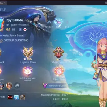 Mobile Legends: Bang Bang Accounts Collector Global |Hero 110|Skin 212|Renowned|KOF Karina|CC Natalia|Clouds Kagura|5-STAR