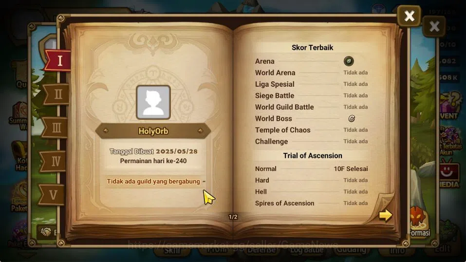 Summoners War: Sky Arena Accounts GLOBAL|Lv 32|1 LD[Eludia]|6 Total NB5(Nora,Brandia image 3