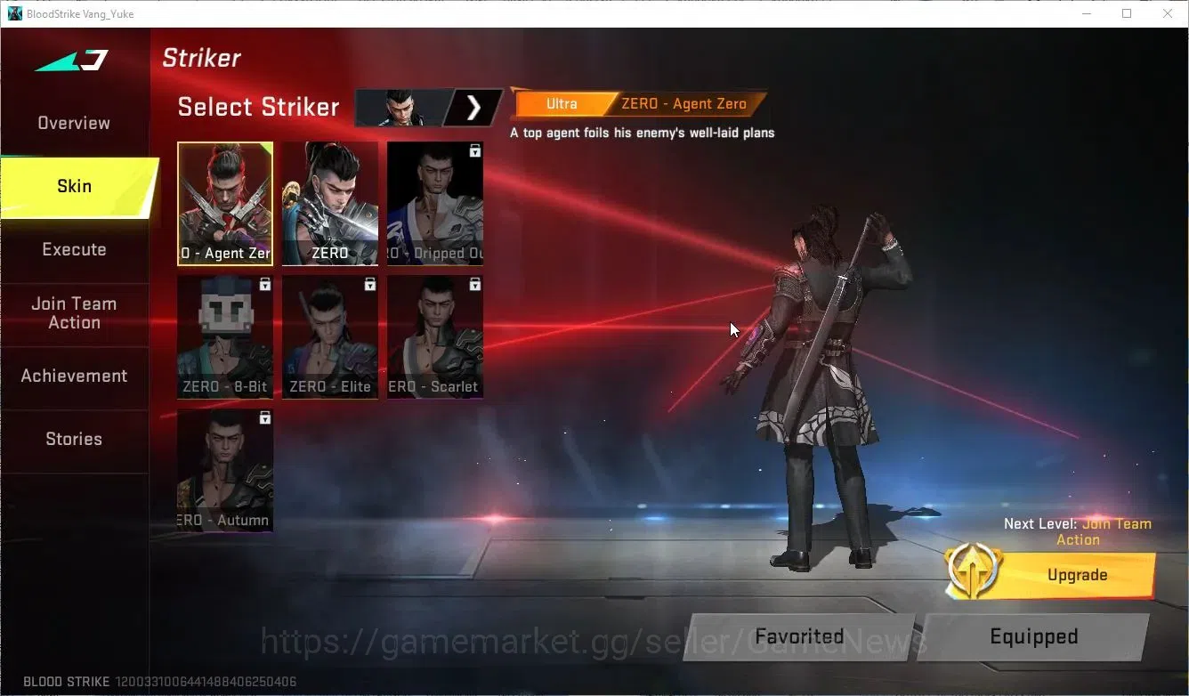 Blood Strike Accounts ASIA|5 ULTRA (Striker ZERO-Agent Zero,KAR98K-Star  image 3