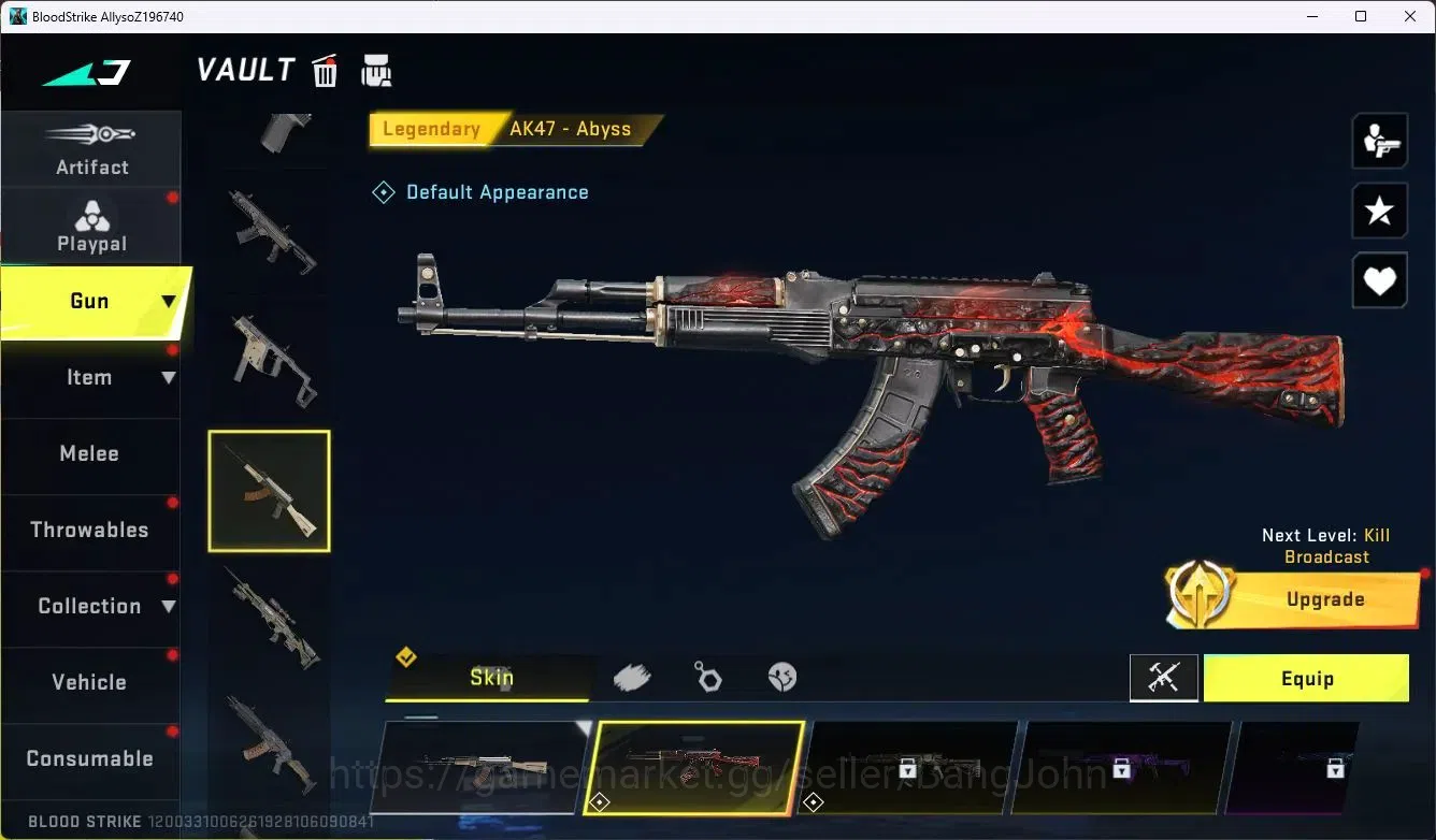 Blood Strike Accounts ASIA|Collab MCX - EVA-00|5 Legendary Gun|Collab Et image 2