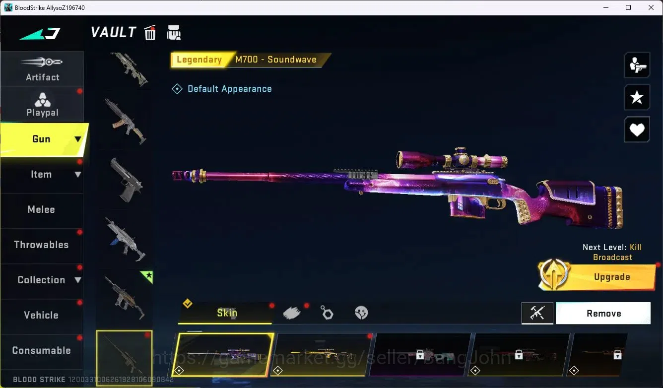 Blood Strike Accounts ASIA|Collab MCX - EVA-00|5 Legendary Gun|Collab Et image 4