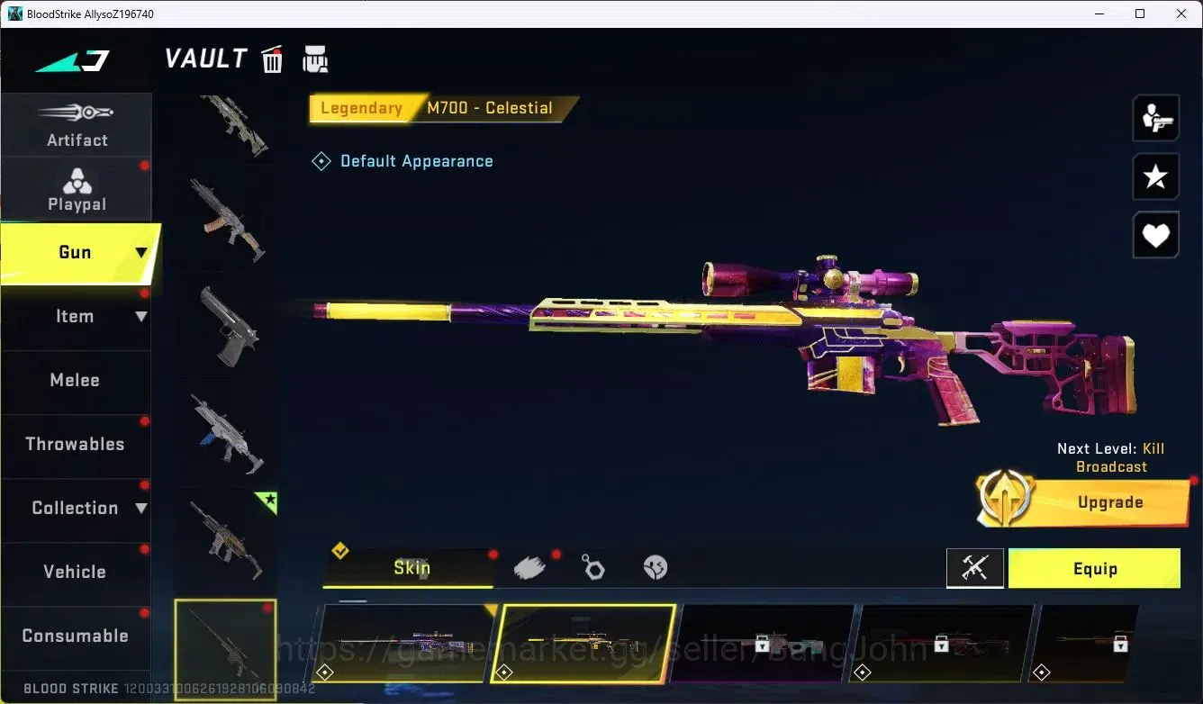 Blood Strike Accounts ASIA|Collab MCX - EVA-00|5 Legendary Gun|Collab Et image 5