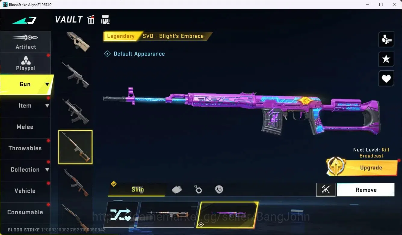 Blood Strike Accounts ASIA|Collab MCX - EVA-00|5 Legendary Gun|Collab Et image 7