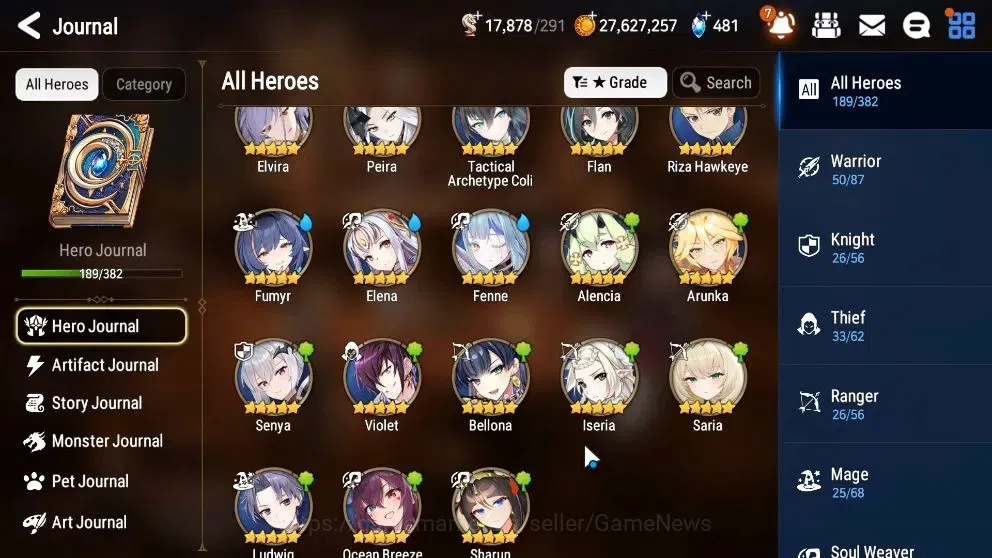 Epic Seven Accounts High-End ASIA Verif|15 ML(Rhiana&Luc,BysHwayung,CQ lilias,etc)+Setsuka,TA Coli,etc|Auto W Hunt|17K 11