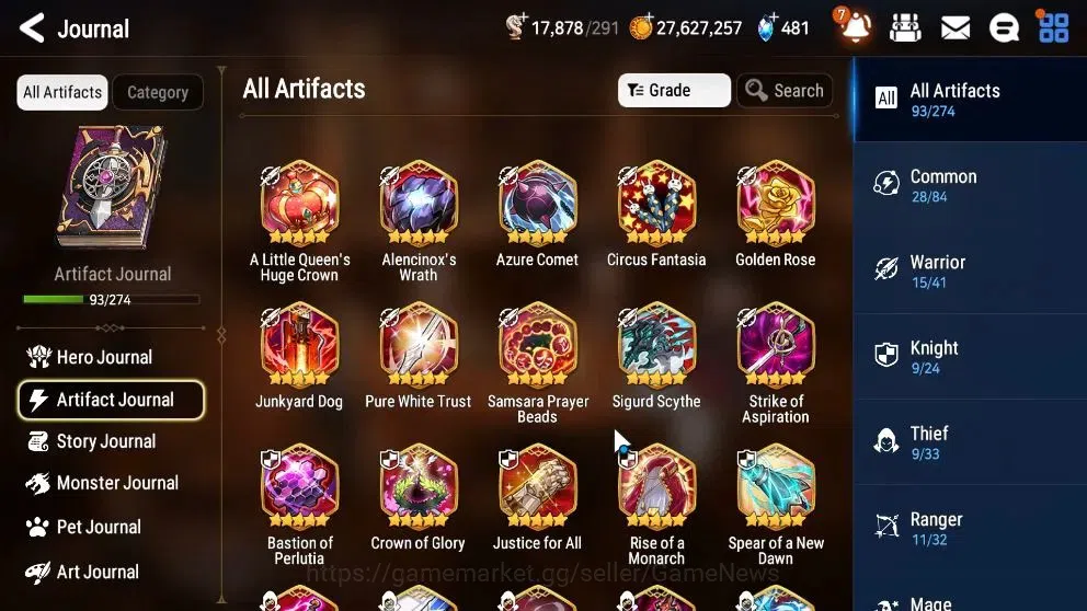 Epic Seven Accounts High-End ASIA Verif|15 ML(Rhiana&Luc,BysHwayung,CQ lilias,etc)+Setsuka,TA Coli,etc|Auto W Hunt|17K 12