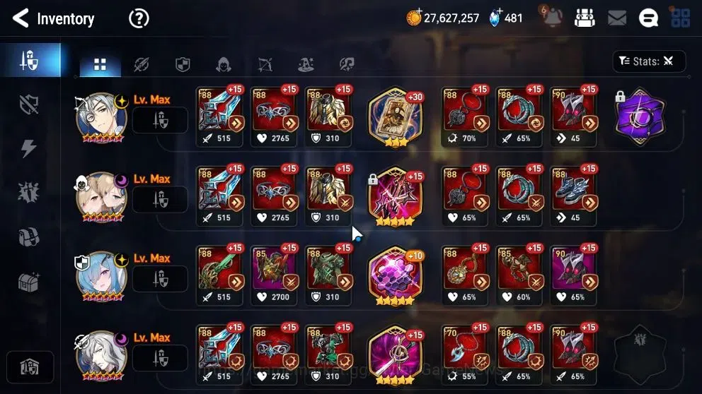 Epic Seven Accounts High-End ASIA Verif|15 ML(Rhiana&Luc,BysHwayung,CQ lilias,etc)+Setsuka,TA Coli,etc|Auto W Hunt|17K 20