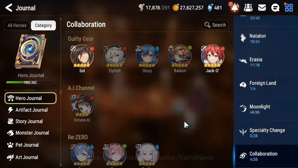 Epic Seven Accounts High-End ASIA Verif|15 ML(Rhiana&Luc,BysHwayung,CQ lilias,etc)+Setsuka,TA Coli,etc|Auto W Hunt|17K 6