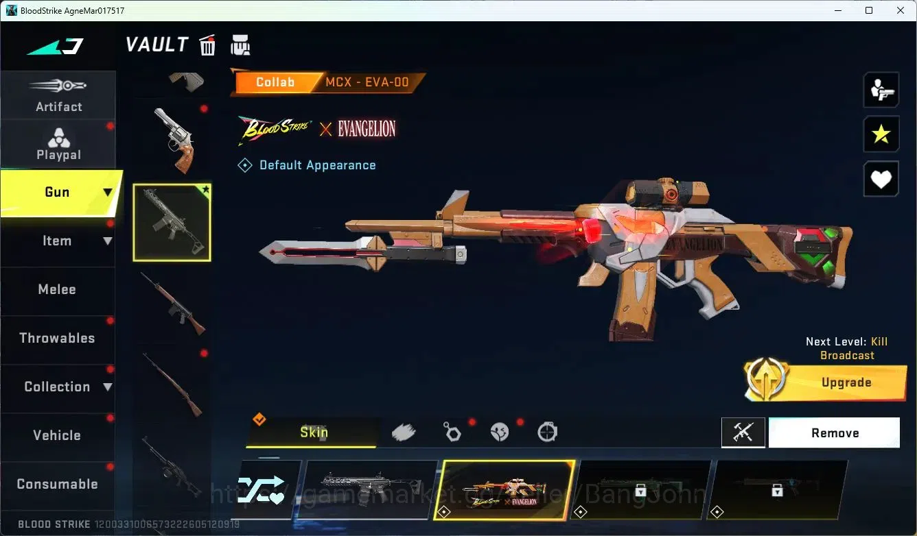 Blood Strike Accounts ASIA | Collab MCX-EVA-00 | 3 Legendary Skins | Ult image 15