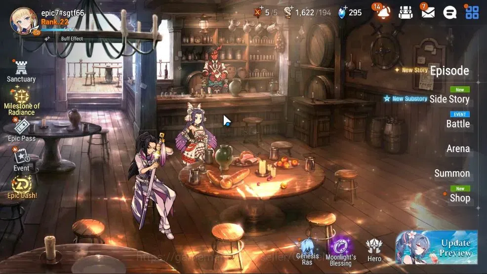 Epic Seven Accounts GLOBAL UnVerif|New Era|7 ML(Monarch S Iseria,LC be image 1