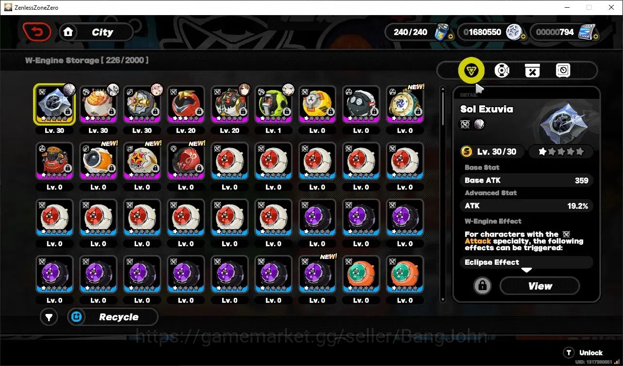 Zenless Zone Zero Accounts Starter ASIA | IK 27| 2 Limit [(Pyrois C2)+sign,Ye Shunguang],10 Char A-Rank|1 S-Rank Bangboo| Mc 13