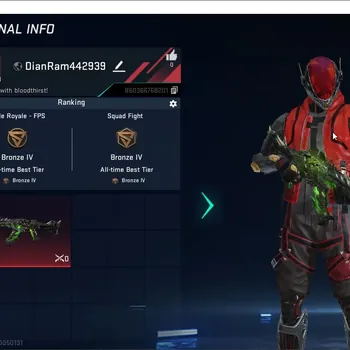 Blood Strike Accounts Others Asia|ETERNAL: Galil-Noxdra Lv2 | 1 ETERNAL Voucher | 2 LEGENDARY Chests |Riname| 1