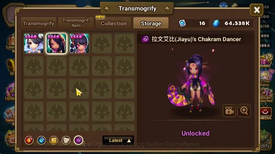 Summoners War: Sky Arena Accounts GLOBAL Lv 64|1 LD[Lucifer]|15 Total NB5[Leo,Tshar, image 13