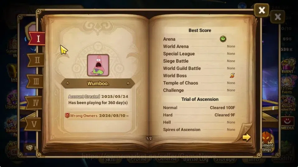 Summoners War: Sky Arena Accounts GLOBAL Lv 64|1 LD[Lucifer]|15 Total NB5[Leo,Tshar, image 3