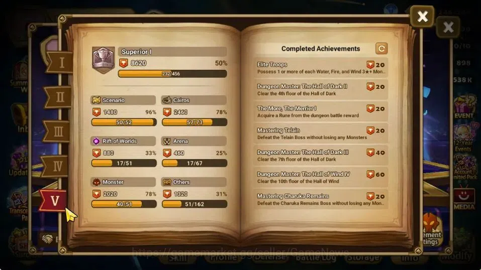Summoners War: Sky Arena Accounts GLOBAL Lv 64|1 LD[Lucifer]|15 Total NB5[Leo,Tshar, image 7